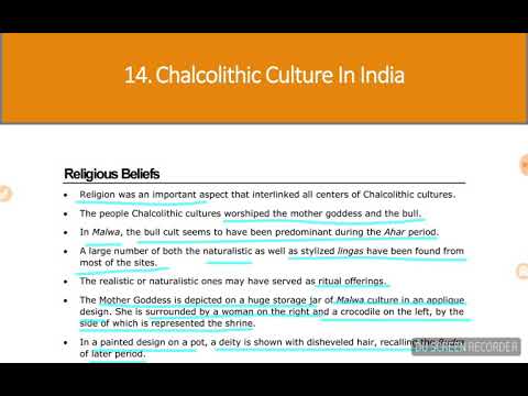 Ancient History..chapter 14 Chalcolithic Culture In India - YouTube