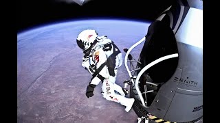 World Record space jump  free fall faster than speed of sound  || Red Bull Stratos