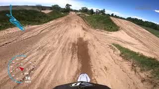 1 lap at motocross ste-sophie