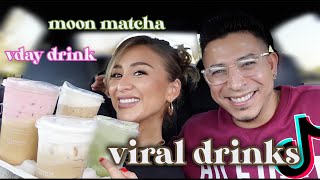 Trying Viral TIKTOK STARBUCKS drinks | YesHipolito