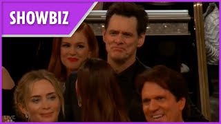 Jim Carrey gets 'kicked out' of Golden Globes in funny skit