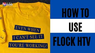 How to use Flock HTV in Silhouette