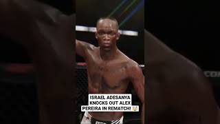 Israel Adesanya Knocks Out Alex Pereira in Rematch! 🤯 #Shorts | UFC 4 Simulation