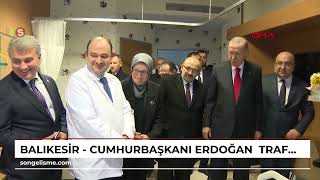 BALIKESİR - Cumhurbaşkanı Erdoğan,  trafik kazasında yaralanan öğrencileri tedavi gördükleri hast...