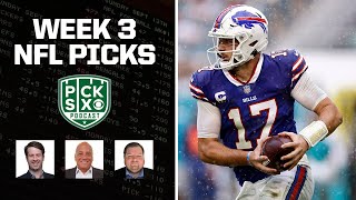 NFL WEEK 3 PICKS AGAINST THE SPREAD, BEST BETS, PREDICTIONS & PREVIEW I PICK SIX PODCAST