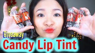 Thử Kẹo Son Tint | Try Candy Lip Tint + GIVEAWAY ♡ BeeSweetiee