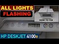 HP DeskJet 4100e All Lights Flashing, Fix Error Lights & Errors.