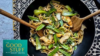 Weeknight Warrior Chicken \u0026 Vegetable Udon Stir Fry | The Good Stuff with Mary Berg