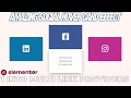 Elementor Social Card Hover Animation | Added Multi Link In One Card