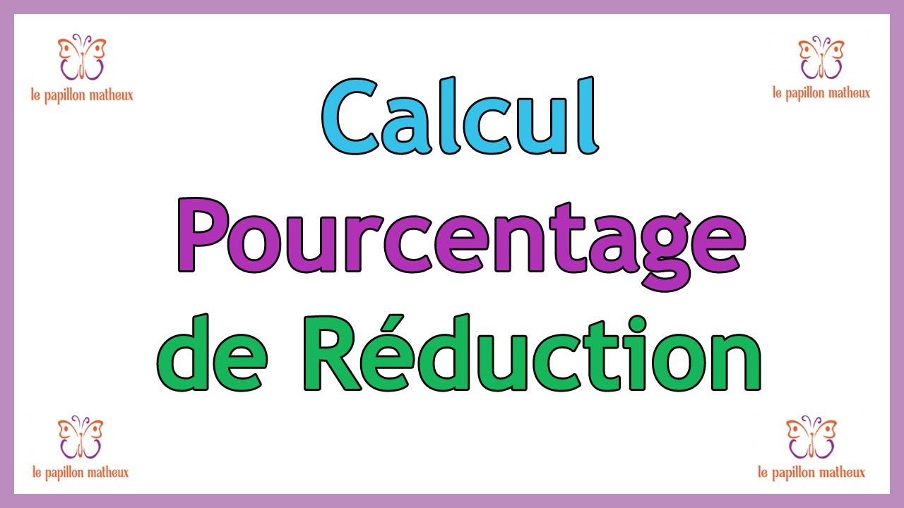 Comment Calculer Un Pourcentage De Réduction (calculer Un Rabais) - YouTube