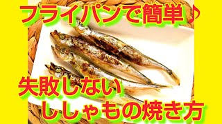 ★レシピ動画★フライパンで簡単♪失敗しないししゃもの焼き方★【hirokoh(ひろこぉ)のおだいどこ】