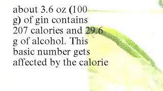Calories in Gin
