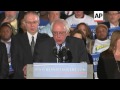 sanders celebrates victory huge voter turnout