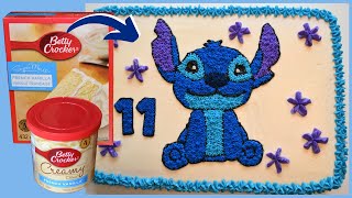 How to Make a Disney Stitch Cake with Betty Crocker