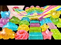 ASMR 곰돌이 보석캔디, 팝잇 보석캔디, 롱 젤리 *레인보우 코하쿠토 먹방 RAINBOW FOOD JEWEL CANDY JELLY EATING SOUNDS MUKBANG