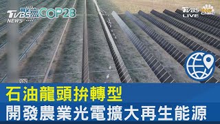 石油龍頭拚轉型 開發農業光電擴大再生能源｜FOCUS午間新聞 20231130 @internationalNewsplus