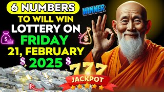 LUCKY NUMBERS: 6 LUCKY NUMBERS TO WIN THE LOTTERY JACKPOT on Sunday 16th February, 2025!