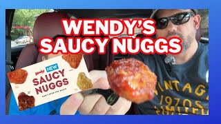 Wendys Saucy Nuggs Review! New Menu Item at Wendy's | Saucy Chicken Nuggets