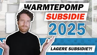 Warmtepomp subsidie in 2025