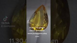 Large golden citrine gemstone 11.30 CTS available at www.puritygems.etsy.com