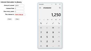 Interest Loan Calculator in jQuery