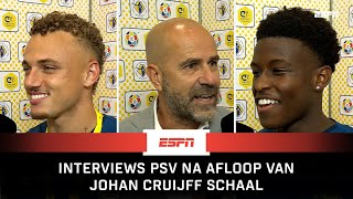 LANG, BOSZ & BABADI 💬 | Interviews | Feyenoord - PSV | Johan Cruijff Schaal