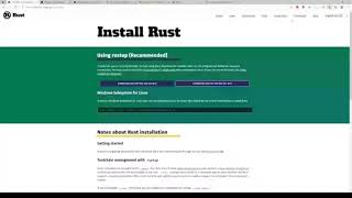 Installing Rust on Windows with the MSVC Toolchain