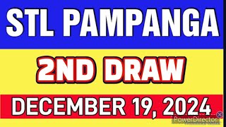 STL PAMPANGA RESULT TODAY 2ND DRAW DECEMBER 19, 2024  4PM | THURSDAY