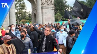 Plantón en los exteriores de la Asamblea en contra de las amnistías