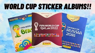Panini World Cup Sticker Albums! Which ones is your favourite?