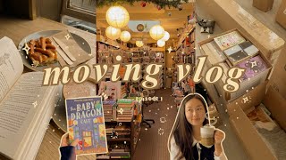 a week in my life 🧸 moving out, book mail, bookshops \u0026 empty library tour 📦 moving vlog ep.1