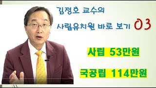 사립유치원 바로보기 03. 사립유치원은 53만원 국공립은 114만원