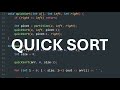 Learn QUICK SORT in 10 minutes! (Explanation and Code)