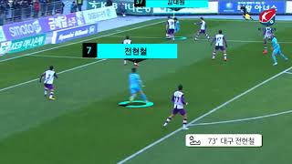 [K CLASSIC GRAPHIC GOAL] 전현철의 깔끔한 골문 앞 임팩트!