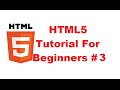 HTML5 Tutorial For Beginners 3 # Basic Structure of HTML