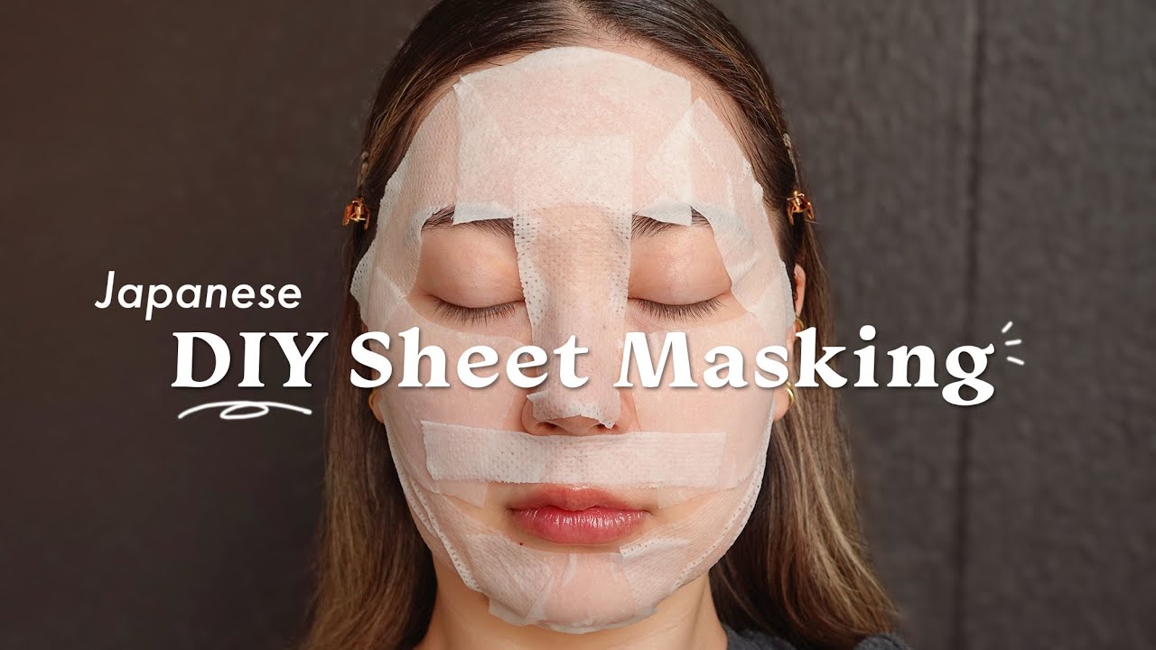 How To Diy Sheet Mask Youtube