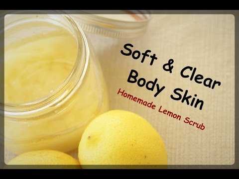 Homemade Lemon Body Scrub Homemade Lemon Body Scrub