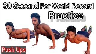 30 second push ups practice for world record