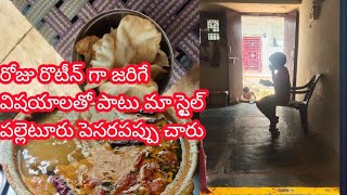 ||రోజు రొటీన్ గా జరిగే విషయాలతో పాటు మా స్టైల్ పల్లెటూరు పెసరపప్పు చారు||@sravaninaturalvlogs