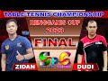 AKHIR Dudi CRA VS Zidan bjb Kejohanan Pingpong Rengganis 2023