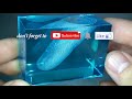 finger in epoxy resin. diy a simple way art resin