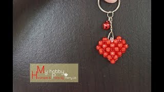 ร้อยลูกปัดรูปหัวใจ#2: How to heart beads Tutorial