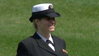 TOR@BOS: Laura Carey sings 'God Bless America'