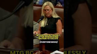 Marjorie Taylor Greene BOOED RUTHLESSLY on House Floor after Introducing Motion to Vacate Speaker