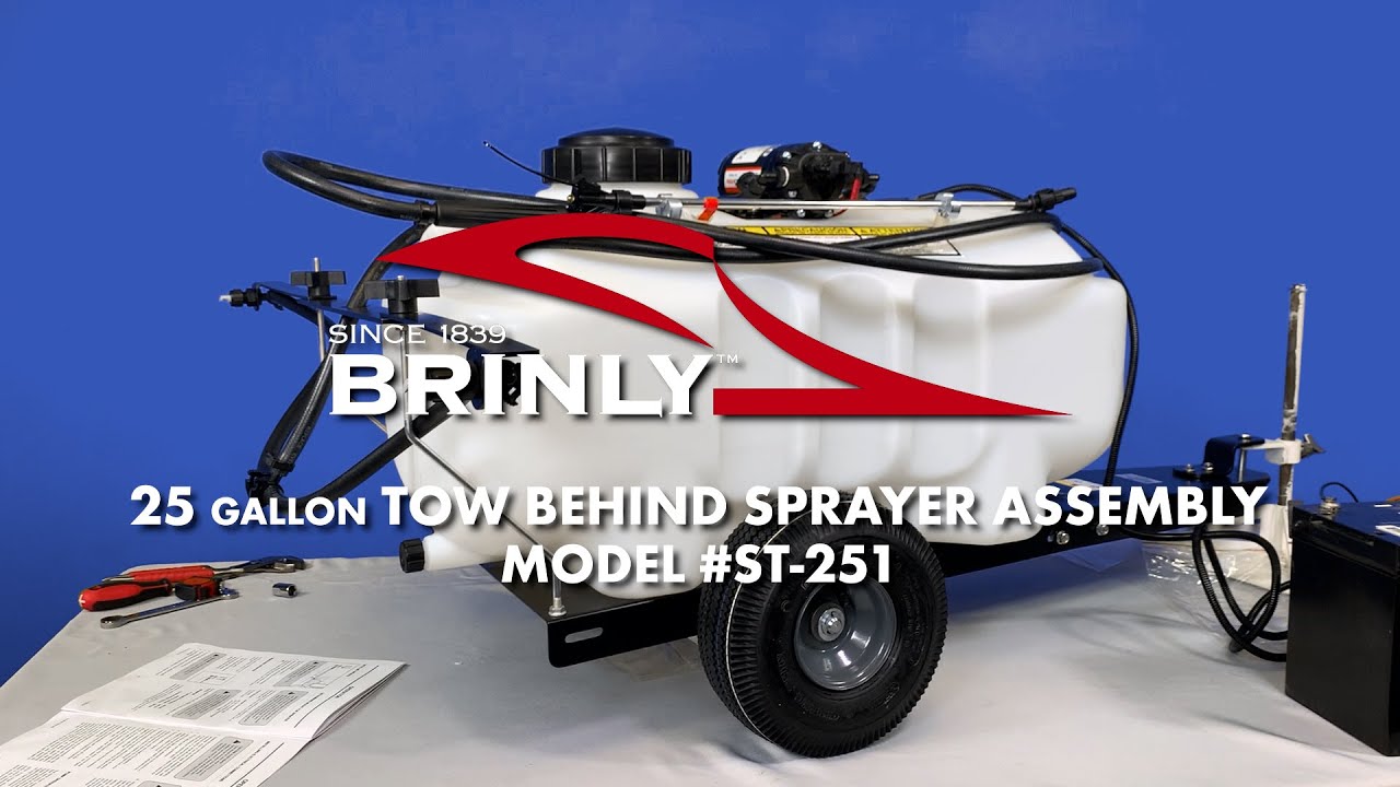 Brinly 25 Gallon Sprayer Assembly Video — Model# ST-251BH - YouTube