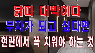 닭띠 대박이다. 부자들의 현관에는 반드시 없는 것은.