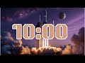 10-Minute Rocket Launch Countdown Timer |Epic Visuals & Thrilling Sound for Workouts, Study or Focus