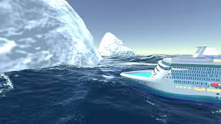 Passenger ship VS Iceberg - Cruise Ship Handling.