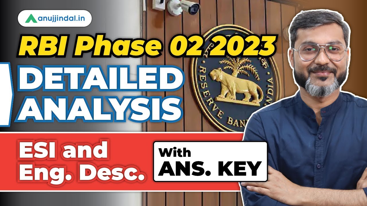 RBI Phase 2 Detailed Analysis 2023 | ESI & English Descriptive | RBI ...