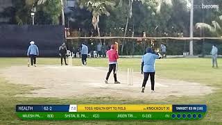 HEALTH vs KNOCKOUT XI Live Cricket Match | RAJPATH KUNVERJI WINTER CRICKET TOURNAMENT - 2024 (48 \u0026 A